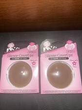 x2 Hollywood Fashion Secrets Silicone Cover Ups- Dark Skin tone Nipple covers