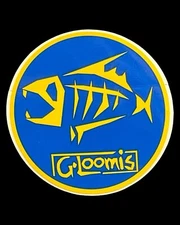 Vintage G•Loomis Blue/Yellow Fear No Fish Logo Sticker, New Old Stock