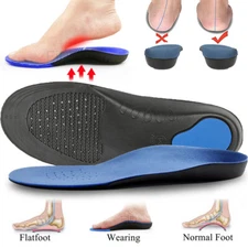 Orthotic Insoles Shoe Inserts Pads High Arch Support Cushion Plantar Pain Relief