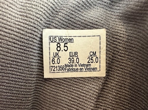 Vans “Off The Wall” Womens 8.5 Gray White Skate Shoes Sneakers Lace Up 721356 - Picture 20 of 20