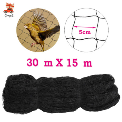 15x30m Vogelschutznetz Gartennetz Laubnetz Vogelabwehr Teichnetz Maschenweite5cm