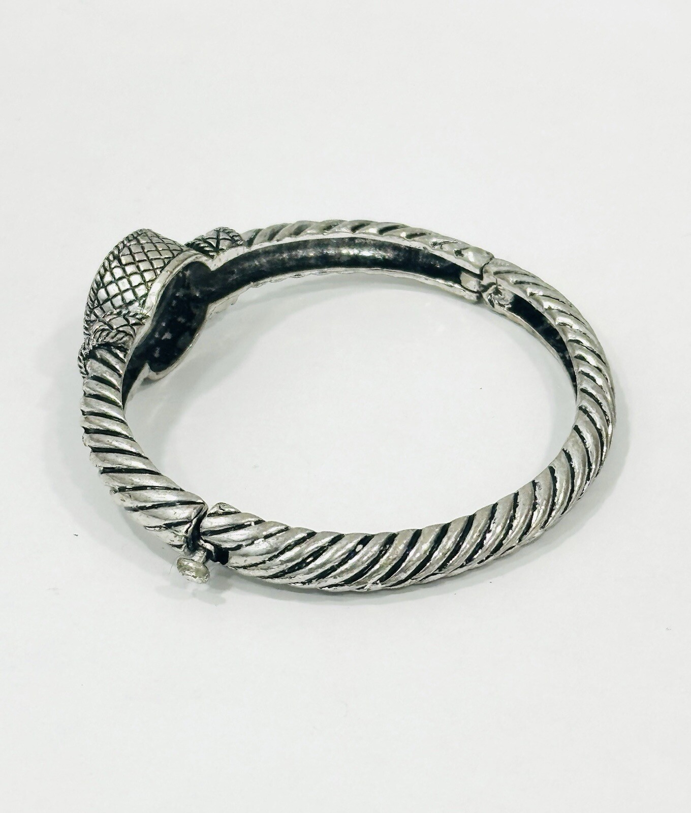 Bracelet Cuff Bangle Silver Tone - image 5