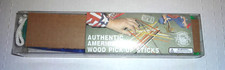 NIP VINTAGE AUTHENTIC AMERICAN WOODEN PICK UP STICKS W/ CANVAS BAG