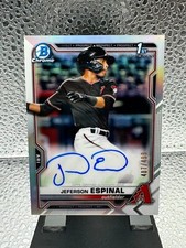 2021 Bowman Chrome Jeferson Espinal 1st Bowman Auto Refractor /499