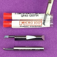 MICRO 100  QPA5-120375X Carbide Quick Change Angled Profiling Tool🎯Machinist