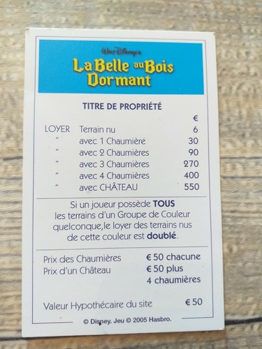 MONOPOLY EDITION DISNEY CHATEAU EN 3D. PIECES DETACHEES. FRANCAIS. PARKER. - Photo 38/101
