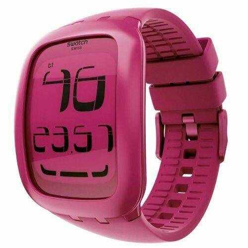 Limited Rare Swiss Swatch Backup Red Dial Silicone Rubber  display picture 1