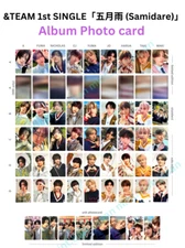 &TEAM 1st SINGLE「五月雨 ( Samidare ) 」Japan Official Album  Photo card