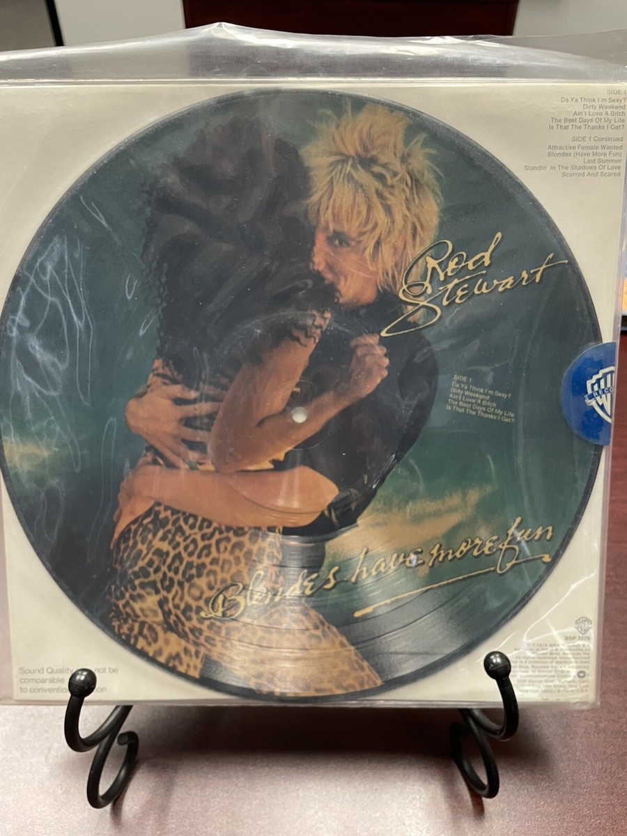 Rod Stewart Blondes Have More Fun Picture Disc LP Sealed WB BSP
