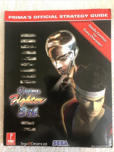 Virtua Fighter 3tb Prima Official Strategy Guide SEGA Dreamcast VERY FINE+/VF!