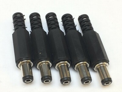 5x DC-Stecker | 5,5/2,1mm | Stromversorgungsstecker, Hohlstecker, Arduino