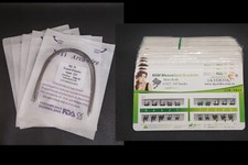 Supports d'orthodontie dentaire supports / souper élastique Niti fils arche ronde nature