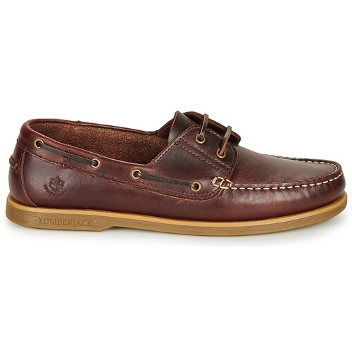 Lumberjack Navigator SM07804 Mocassini Barca Stringati in Vera Pelle  Brunello Ta | eBay