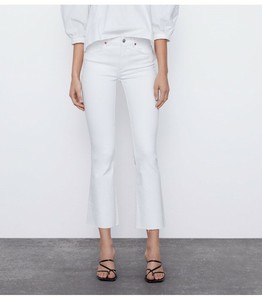 flare mid rise jeans