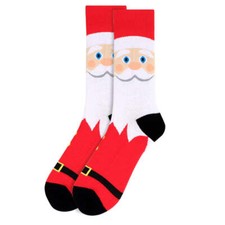 Men  s Santa Claus Christmas Socks Festive Red Holiday Socks Stocking Stuffer