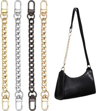 4 Pcs Purse Chain Strap Purse Strap Extender DIY Flat Chain Strap Handle Bag