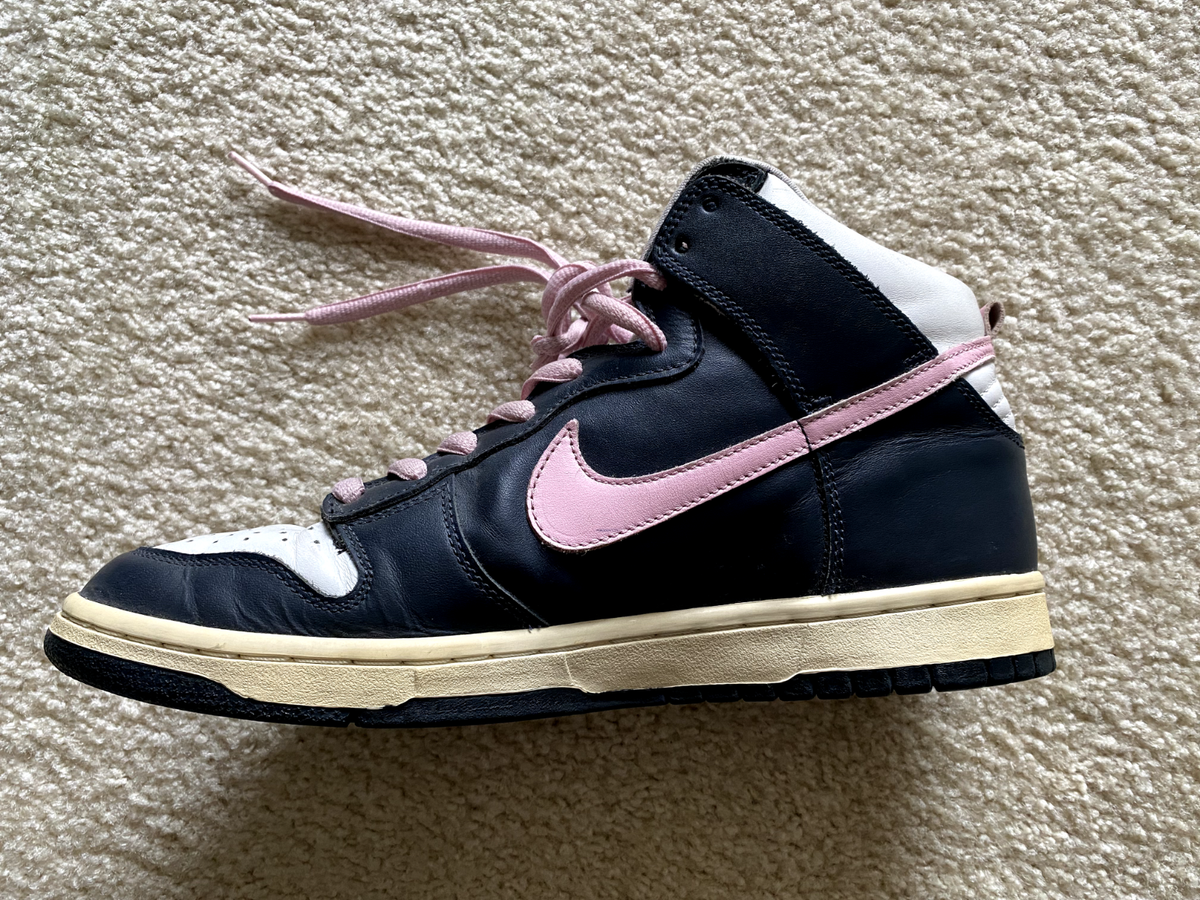 Size 11 - Nike SB Dunk High Pro Dark Obsidian Shy Pink | eBay