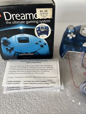 Dreamcast コントローラー 黒と青 Sega Dreamcast Controller Blue Official Original Authentic