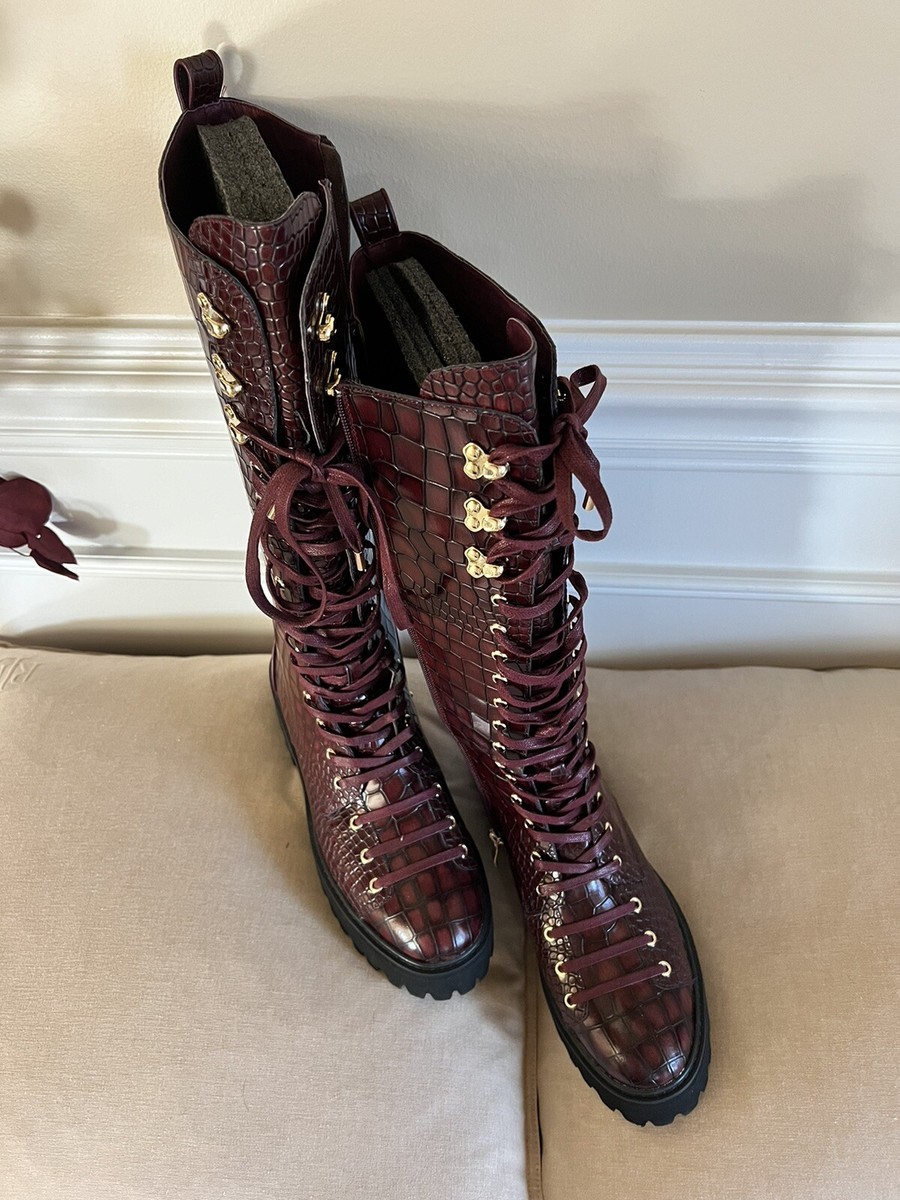 IAMJenniferLe boots By Jennifer Le - Deep wine color | eBay