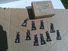 Napoleonic French infantry marching lot, Lead flats, well painted, FF