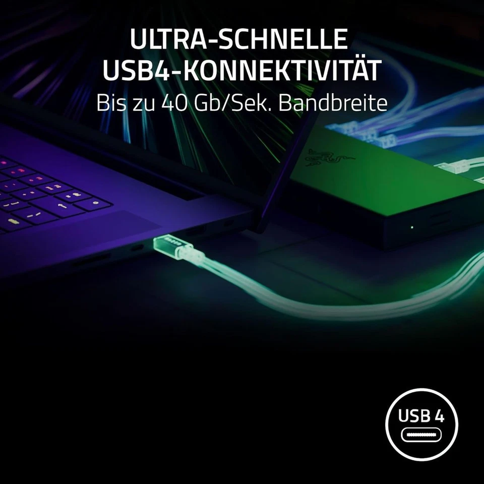 Razer USB 4 Dock 14-Port Dual-Display Unterstützung 3X USB-C 5X USB-A HDMI Gigab - Imagen 2 de 4