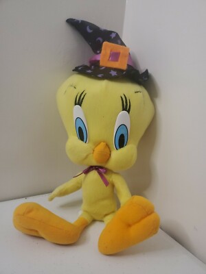 Vintage Nanco Halloween Witch Tweety Bird Plush Looney Tunes RARE