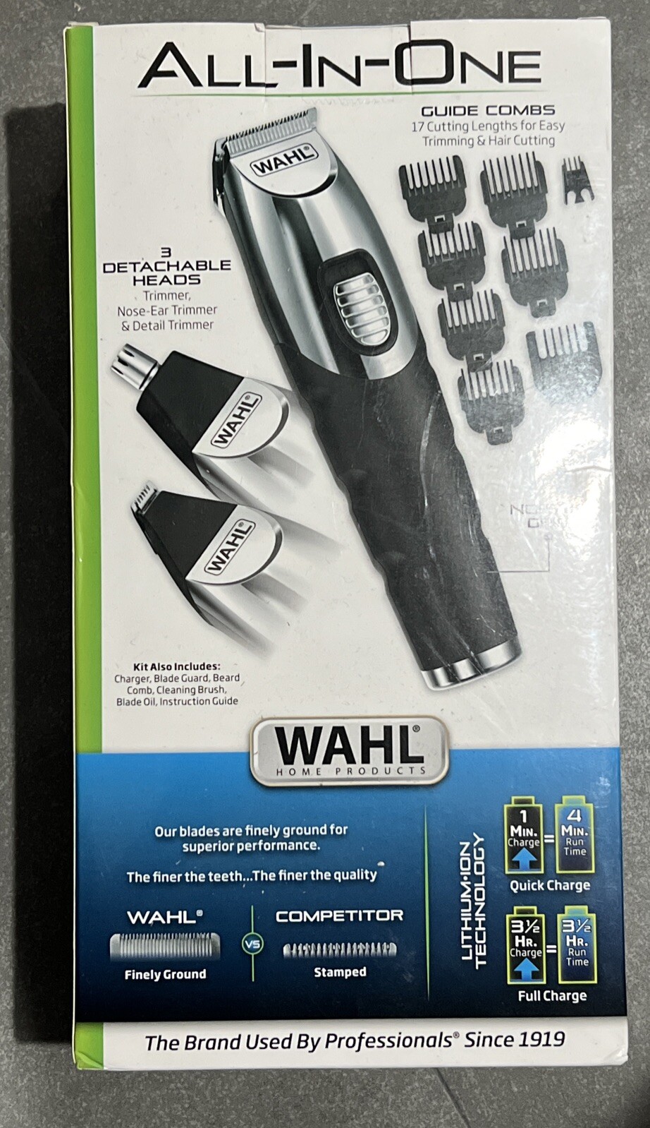 Wahl Rechargeable Trimmer - Black (9893-700) for sale online | eBay