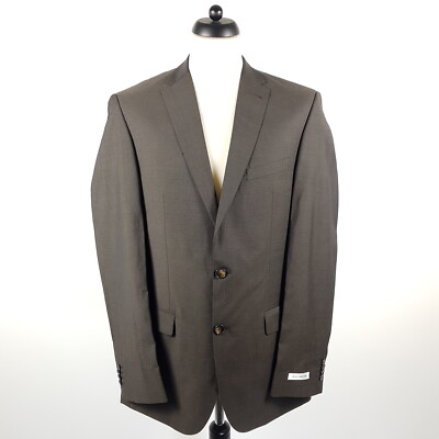 Bäumler Sakko Herren Gr. 102 Braun Wolle Business Jacke Jackett