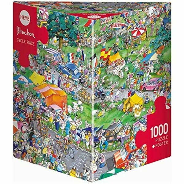 Heye Triangular 1000 Piece Jigsaw Puzzle Cycle Race Blachon Hy29888 for
