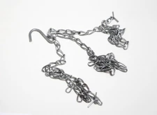 100 X Garden Hanging Basket Spare Chains 14 Inch 350mm ZP Weatherproof Onestop