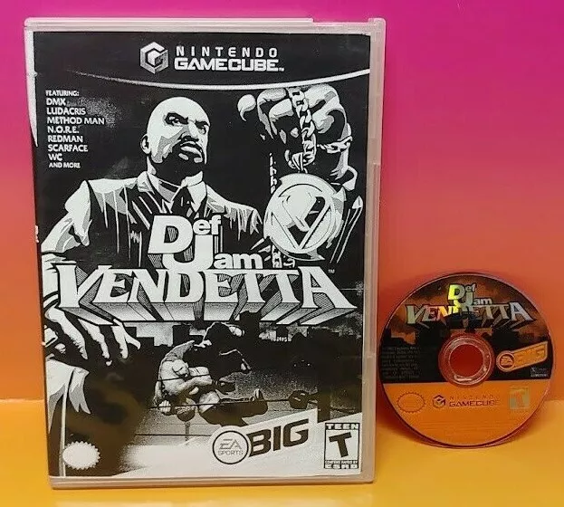 NINTENDO GAMECUBE - DEF JAM: VENDETTA Game COMPLETE Scarface METHOD MAN  Tested