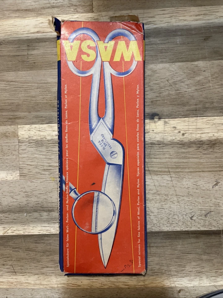 Vintage WASA Stainless Steel Scissors. Dress Maker. Made In Germany. 3” Blade - Image 3 of 4