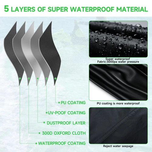 NEVERLAND Jet Ski Cover Dust UV Rain Protect for Yamaha WaveRunner FZR 2009-2016 - Picture 6 of 13