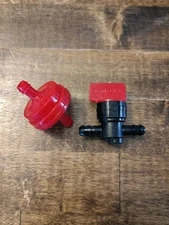 FASTEX Fuel Line Shutoff Valve, Straight, Fits 1/4in. Fuel Line AND FUEL FILTER 