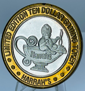 Harrah's $10 Silver Strike Casino Token .999 Fine #687B