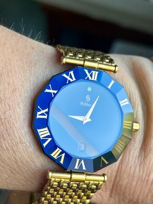 H. STERN Watch SAFIRA 18K Gold Bracelet Sapphire Collection  display picture 3