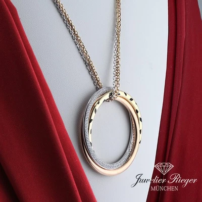 Cartier Collier Trinity Panthere Gelbgold Rosegold Weissgold 750 Diamanten Gold - Bild 1 von 4
