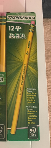 School supplies pencils/color/refill, erasers, folders, index cards, sharpeners