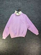 Vintage 90s Wrangler Sweater Women's Lavender Knit Pocket USA Made - Medium