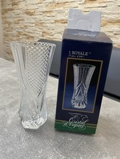 Neu! Vintage Cristal d'Arques Bleikristall Vase | Französische Glasvase