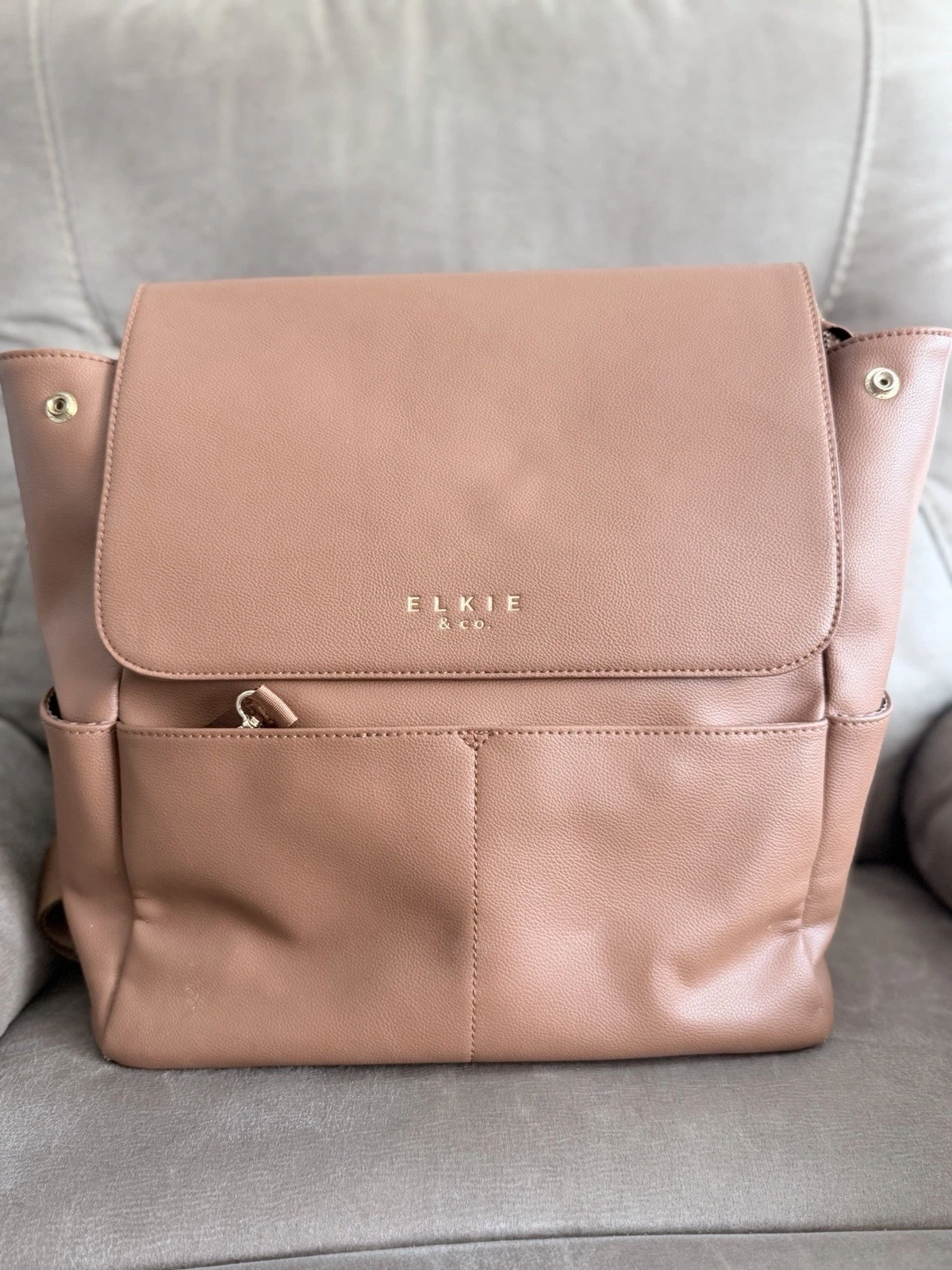 Diaper backpack is the Elkie & Co. Mila