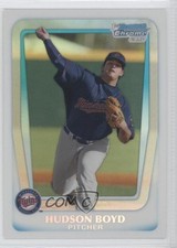 2011 Bowman Draft Chrome Prospects Refractor Hudson Boyd #BDPP13 3d5