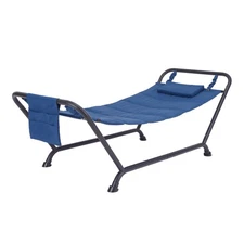 Mainstays Belden Park Polyester Hammock with Stand and Pillow for Outdoor
