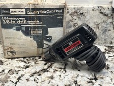 SEARS CRAFTSMAN 3/8 INCH DRILL SINGLE SPEED REVERSIBLE MADE IN USA Tested!
