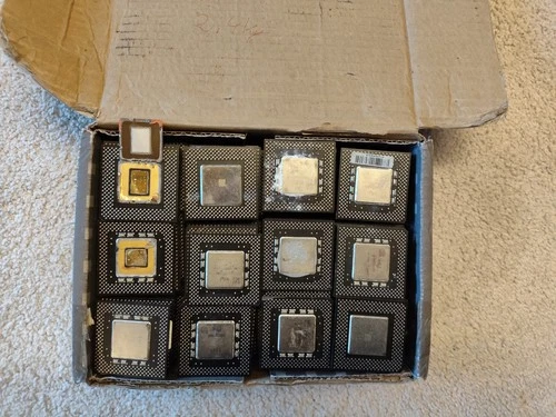 2,4 kg Intel Black  CPU some MMX & celeron for Scrap Gold Recovery