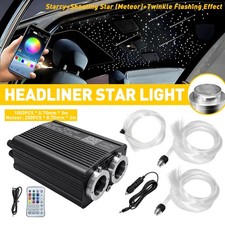 1200x Headliner Star Light Kit Twinkle RGBW-LED Star Ceiling Lights Fiber Optics