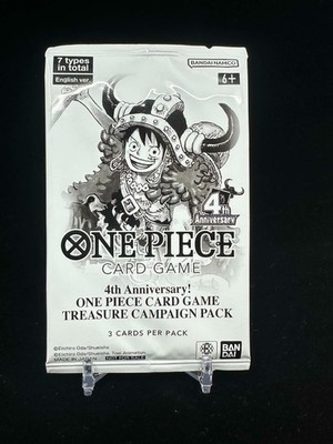One Piece Card Game 4th Anniversary Treasure Campaign Pack SEALED