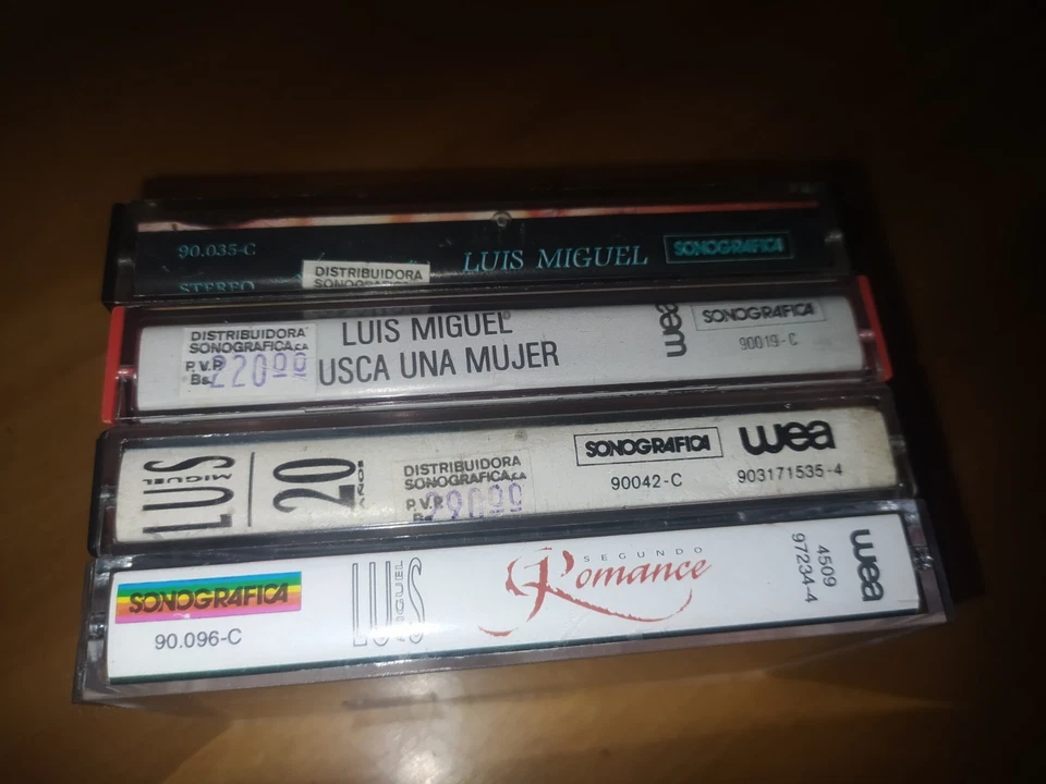 Luis Miguel - Lots Four Cassette Venezuela Sonografica Press For A Single Price! - Image 2 of 4