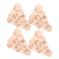 50 Pcs Handmade Graffiti Dice Crafts Cube Dices Blank Wood Blocks