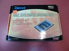 ZONET ZFM5600CF 56K V.92 PCMCIA FAX Modem PC Card 56Kbps V.92
